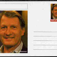 Palatine (Fantasy) Personalities - Franz Klammer (skiing) postal stationery card unused and fine