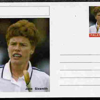 Palatine (Fantasy) Personalities - Jane Sixsmith (field hockey) postal stationery card unused and fine