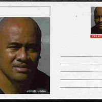 Palatine (Fantasy) Personalities - Jonah Lomu (rugby) postal stationery card unused and fine