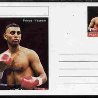 Palatine (Fantasy) Personalities - Prince Naseem (boxing) postal stationery card unused and fine