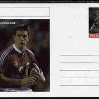 Palatine (Fantasy) Personalities - Will Greenwood (rugby) postal stationery card unused and fine