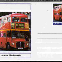 Chartonia (Fantasy) Buses & Trams - London Routemaster Bus postal stationery card unused and fine
