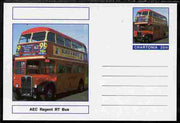 Chartonia (Fantasy) Buses & Trams - AEC Regent RT Bus postal stationery card unused and fine