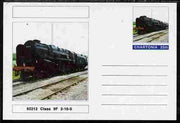 Chartonia (Fantasy) Railways - Class 9F 2-10-0 No 92212 postal stationery card unused and fine