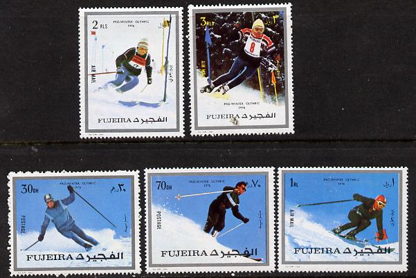 Fujeira 1972 Winter Olympics set of 5 unmounted mint (Mi 1338-42A)