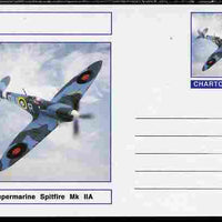 Chartonia (Fantasy) Aircraft - Supermarine Spitfire Mk IIA postal stationery card unused and fine