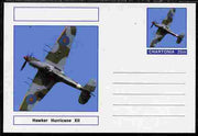 Chartonia (Fantasy) Aircraft - Hawker Hurricane XII postal stationery card unused and fine