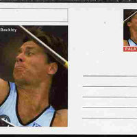 Palatine (Fantasy) Personalities - Steve Backley (athletics) postal stationery card unused and fine