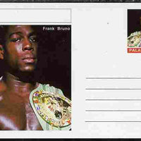 Palatine (Fantasy) Personalities - Frank Bruno (boxing) postal stationery card unused and fine
