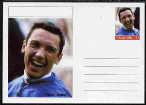 Palatine (Fantasy) Personalities - Franki Dettori (horses) postal stationery card unused and fine