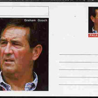 Palatine (Fantasy) Personalities - Graham Gooch (cricket) postal stationery card unused and fine
