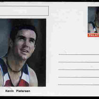 Palatine (Fantasy) Personalities - Kevin Pietersen (cricket) postal stationery card unused and fine