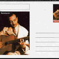 Palatine (Fantasy) Personalities - Django Reinhardt postal stationery card unused and fine