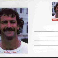 Palatine (Fantasy) Personalities - Dennis Lillee (cricket) postal stationery card unused and fine
