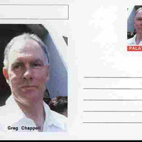 Palatine (Fantasy) Personalities - Greg Chappell (cricket) postal stationery card unused and fine