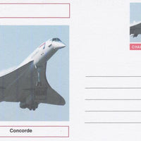 Chartonia (Fantasy) Aircraft - Concorde postal stationery card unused and fine