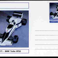 Chartonia (Fantasy) Formula 1 - BMW Turbo postal stationery card unused and fine