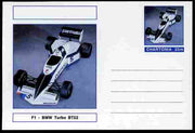 Chartonia (Fantasy) Formula 1 - BMW Turbo postal stationery card unused and fine
