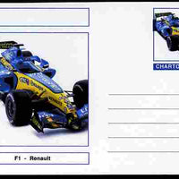 Chartonia (Fantasy) Formula 1 - Renault postal stationery card unused and fine