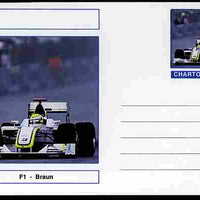 Chartonia (Fantasy) Formula 1 - Braun postal stationery card unused and fine