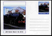 Chartonia (Fantasy) Railways - Stanier Black 5 postal stationery card unused and fine