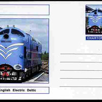 Chartonia (Fantasy) Railways - English Electric Deltic postal stationery card unused and fine