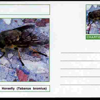Chartonia (Fantasy) Insects - Brown Horsefly (Tabanus bromius) postal stationery card unused and fine