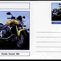 Chartonia (Fantasy) Motorcycles - 2002 Honda Hornet 600 postal stationery card unused and fine