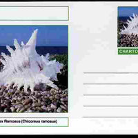 Chartonia (Fantasy) Shells - Murex Ramosus (Chicoreus ramosus) postal stationery card unused and fine