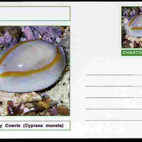 Chartonia (Fantasy) Shells - Money Cowrie (Cypraea moneta) postal stationery card unused and fine