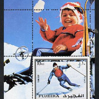 Fujeira 1972 Winter Olympics (Skiing) m/sheet unmounted mint (Mi BL 136A)