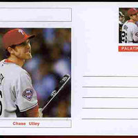 Palatine (Fantasy) Personalities - Chase Utley (baseball) postal stationery card unused and fine