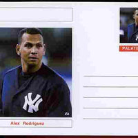 Palatine (Fantasy) Personalities - Alex Rodriguez (baseball) postal stationery card unused and fine