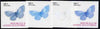 Equatorial Guinea 1977 Butterflies EK5 (Adonis Blue) set of 4 imperf progressive proofs on ungummed paper comprising 1, 2, 3 and all 4 colours (as Mi 1199)