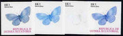 Equatorial Guinea 1977 Butterflies EK5 (Adonis Blue) set of 4 imperf progressive proofs on ungummed paper comprising 1, 2, 3 and all 4 colours (as Mi 1199)