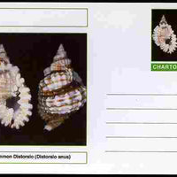 Chartonia (Fantasy) Shells - Common Distorsio (Distorsio anus) postal stationery card unused and fine