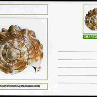 Chartonia (Fantasy) Shells - Bullmouth Helmet (Cypraecassis rufa) postal stationery card unused and fine