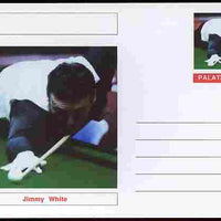 Palatine (Fantasy) Personalities - Jimmy White (snooker) postal stationery card unused and fine