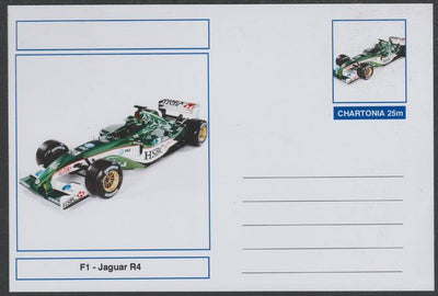 Chartonia (Fantasy) Formula 1 - Jaguar R4 postal stationery card unused and fine