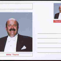 Palatine (Fantasy) Personalities - Willie Thorne (snooker) postal stationery card unused and fine