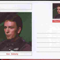 Palatine (Fantasy) Personalities - Ken Doherty (snooker) postal stationery card unused and fine