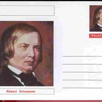 Palatine (Fantasy) Personalities - Robert Schumann (Composer) postal stationery card unused and fine
