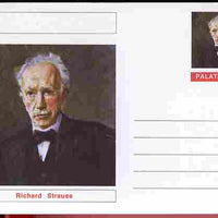 Palatine (Fantasy) Personalities - Richard Strauss (Composer) postal stationery card unused and fine