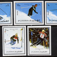 Fujeira 1972 Winter Olympics imperf set of 5 unmounted mint, Mi 1338-42B