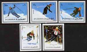 Fujeira 1972 Winter Olympics imperf set of 5 unmounted mint, Mi 1338-42B