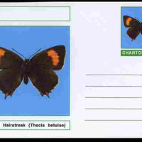 Chartonia (Fantasy) Butterflies - Brown Hairstreak (Thecia betulae) postal stationery card unused and fine