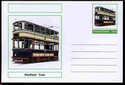 Chartonia (Fantasy) Buses & Trams - Sheffield Tram postal stationery card unused and fine