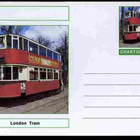 Chartonia (Fantasy) Buses & Trams - London Tram postal stationery card unused and fine