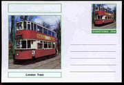 Chartonia (Fantasy) Buses & Trams - London Tram postal stationery card unused and fine