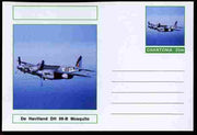 Chartonia (Fantasy) Aircraft - De Havilland Mosquito postal stationery card unused and fine
